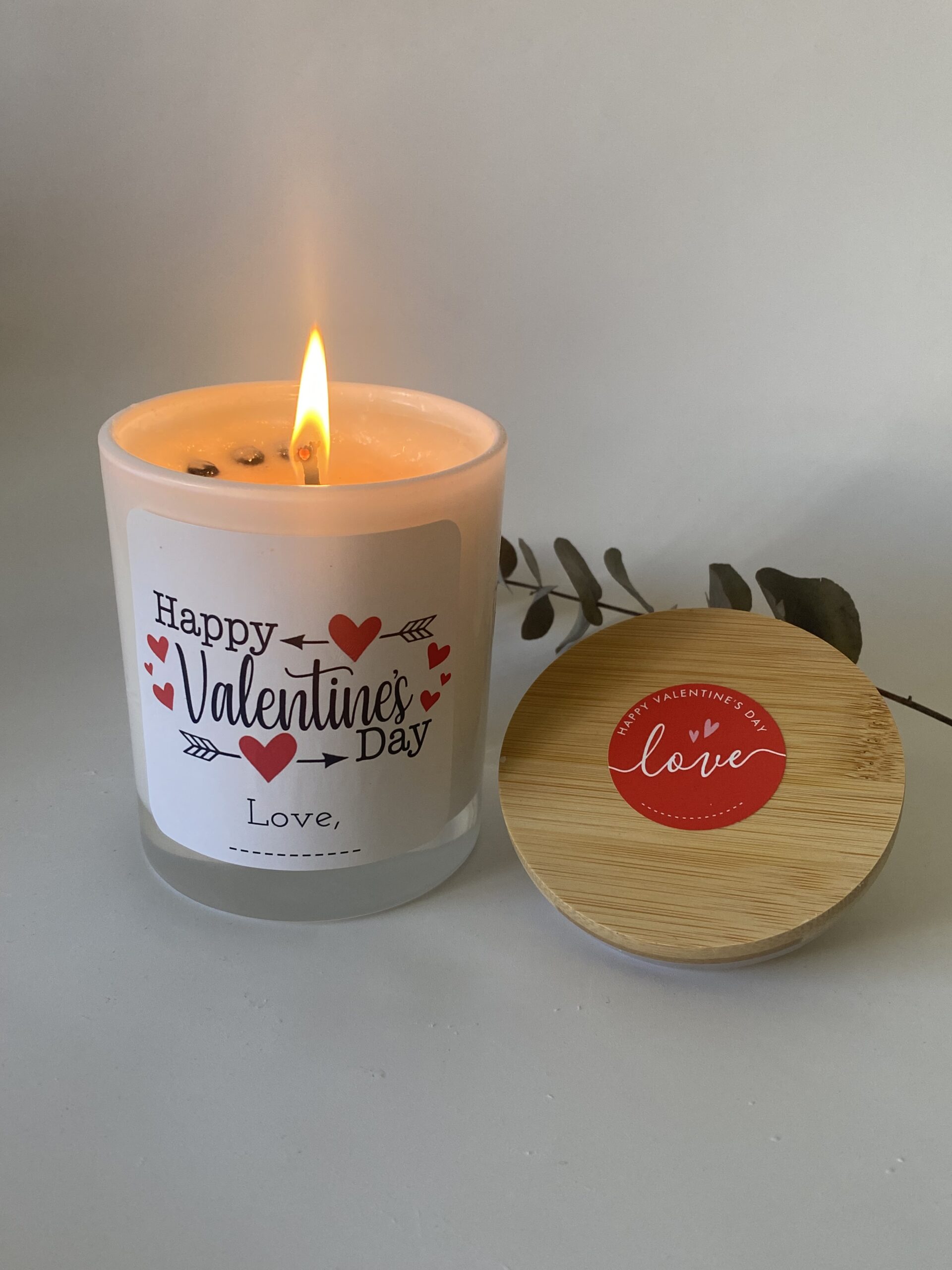 Happy Valentine's Day – Scented Soy Container candle – Candles by lily